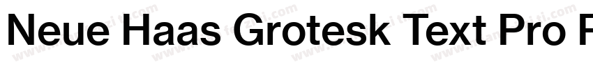 Neue Haas Grotesk Text Pro Regular字体转换